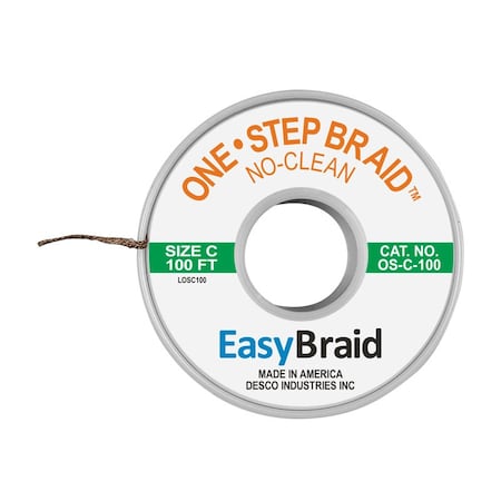 Easybraid DESOLDERING BRAID, ONE STEP, 0.75" X 100 OS-C-100
