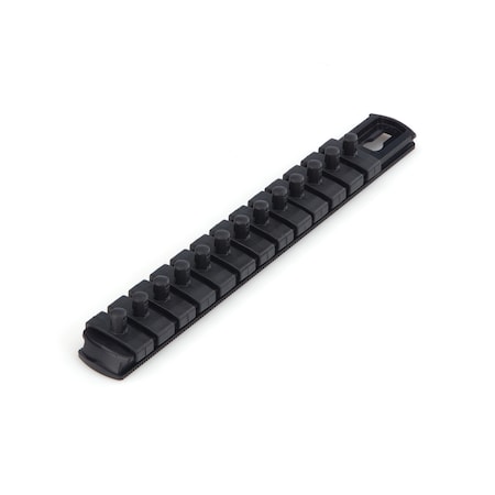 Tekton 1/4 Inch Drive x 8 Inch Socket Rail, 13 Clips (Black) OSR01213