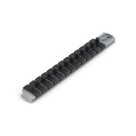 Tekton 1/4 Inch Drive x 8 Inch Socket Rail, 13 Clips (Gray) OSR01313