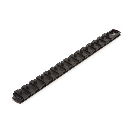 Tekton 1/4 Inch Drive x 13 Inch Socket Rail, 15 Clips (Black) OSR02215