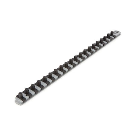 Tekton 3/8 Inch Drive x 18 Inch Socket Rail, 20 Clips (Gray) OSR13320