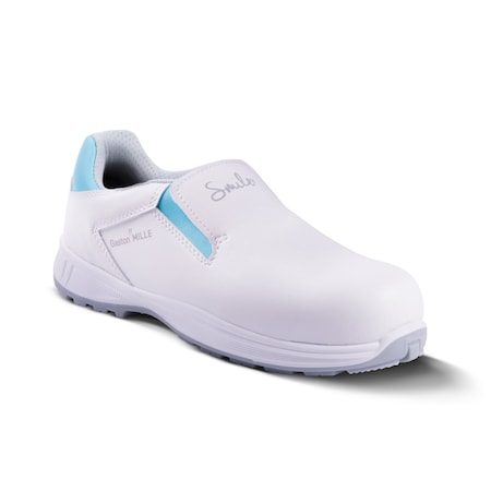 Gaston Mille Women's Aluminum Toe Hygienic Safety Shoe, White, 8, M, OTHB1-F8 OTHB1-F8