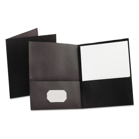 Oxford Twin-Pocket Folder, Embossed Leather, PK25 57506EE