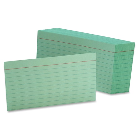 Oxford Card, Ruled, 3X5, Green, PK100 7321GRE