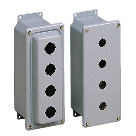 Nvent Hoffman Pushbutton Enclosure, 4.50 in. H, Steel ED1PB1