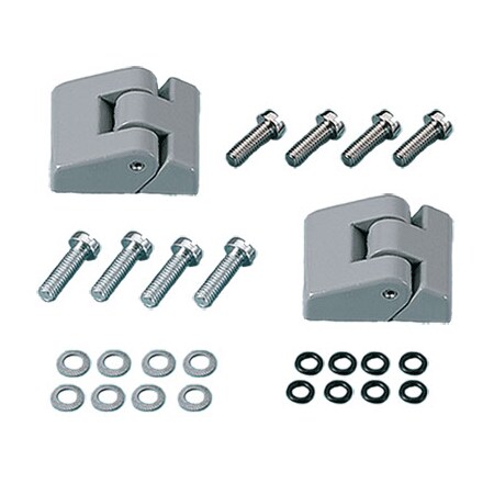 Nvent Hoffman Hinge Kit, fits cast aluminum, Aluminum CCAHK