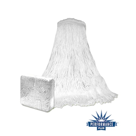 Performance Plus Fantail Mop, 24 oz Dry Wt, Natural, Cotton, PK12 P15024