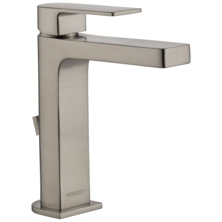 Delta Single Handle Single Hole Lavatory Faucet, Brushed Nickel 1 or 3-hole 4" installation Hole P1519LF-BN-HA
