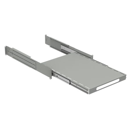 Nvent Hoffman Rack Mount Pull-out Shelf, 17in pull, Lt Gray, Steel P19SHP68