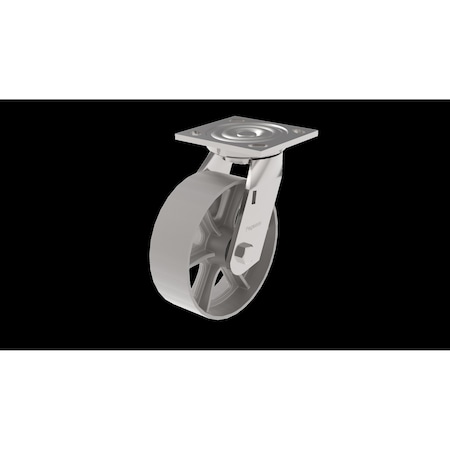 Pegasus Swivel Caster, Ductile Iron 6x2 Wheel, 7in P21S-D060R-16