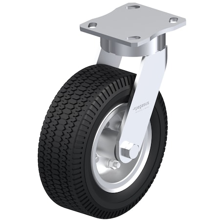 Pegasus Swivel Caster, 8 1/2 in Closed-Cell PU P25S-UFM080WB-14