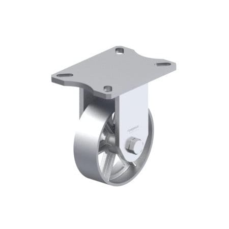 Pegasus Rigid Caster, 6 x 3 Cast Iron Wheel, 8 in P27R-C060R-18