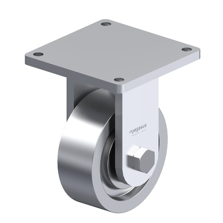 Pegasus Rigid Caster, 8 x 3 Forged Steel Wheel P27R-F080T-21-001