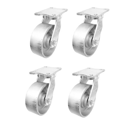 Pegasus Kingpinless Swivel, 6 x 3 in Wheel, PK4 P27S-D060R-18-SET