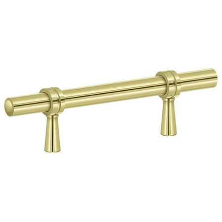 Deltana Adjustable Pull 4-3/4" Bright Brass P310U3