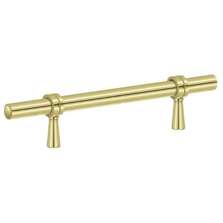 Deltana Adjustable Pull 6-1/2" Bright Brass P311U3
