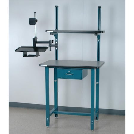 Stackbin Computer Desk W/ Monitor Arm And Drawer 3624-T-COMP1