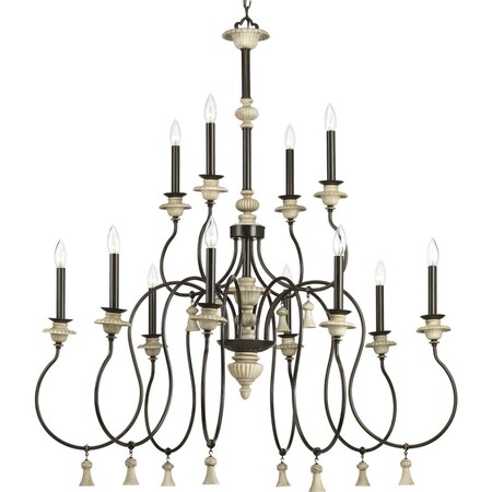 Progress Lighting Bergamo Twelve-Light Chandelier P400070-077