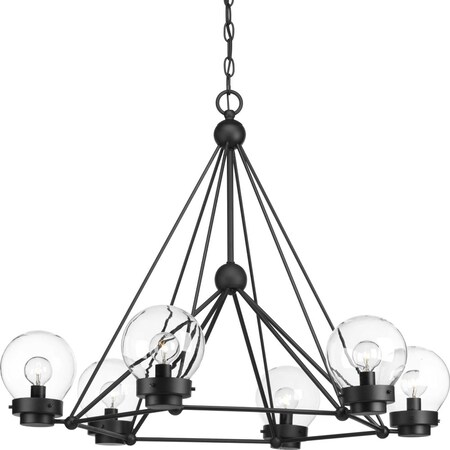 Progress Lighting Spatial Six-Light Chandelier P400084-031