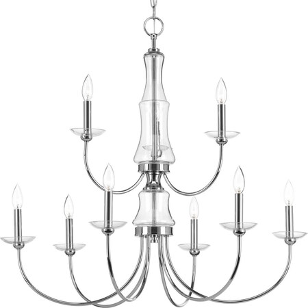 Progress Lighting Litchfield Nine-Light Chandelier P400104-015