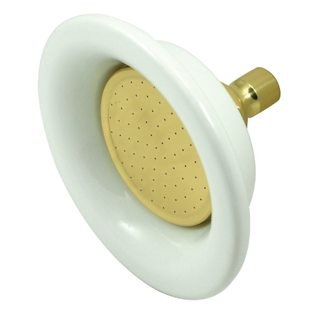 Kingston Brass Shower Head, Polished Brass, Wall Mount P60PB