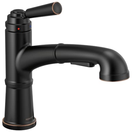 Delta Single hole installation Hole Pull-Out Kitchen Faucet, Oil Rubbed Bronze P6923LF-OB