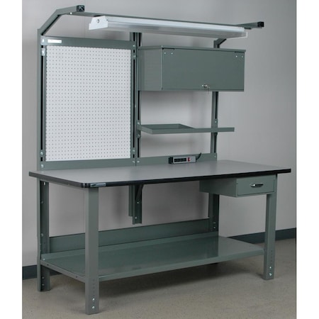 Stackbin Workbenches, 72" W, 1000 lb. P7236ASM-T
