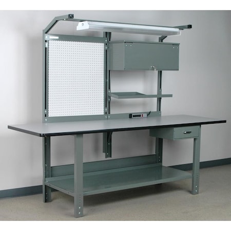 Stackbin Workbenches, 96" W, 1000 lb. P9636ASM-T