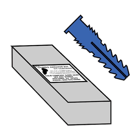 Zoro Select Screw Anchor, Nylon, 10 PK 16PAPK