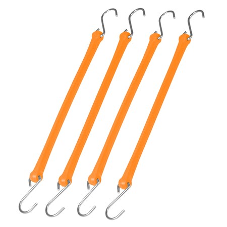 The Perfect Bungee Standard Duty Strap 18", Safety Ora PB18NG4PK