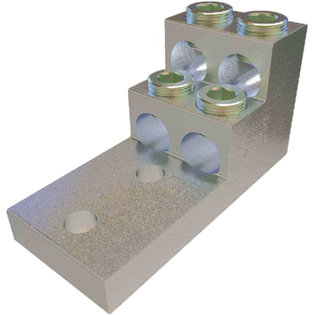 Ilsco Aluminum Panelboard Lug, onductor 600-2 PB4-600-2N-EC