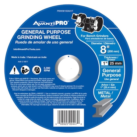 Avanti Pro AvantiPro 8x1x1" Ao Bench Grndg PBW080100A01F