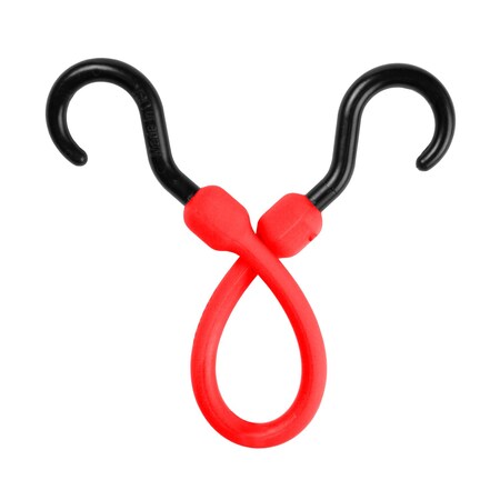 The Perfect Bungee Easy Stretch Cord 12", Red PC12R