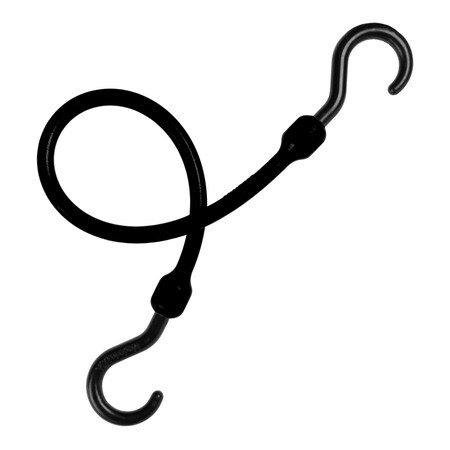 The Perfect Bungee Easy Stretch Cord 18", Black PC18BK