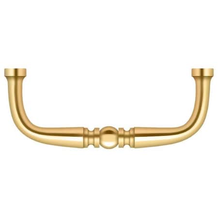 Deltana Wire Pull, Traditional, 3" Lifetime Brass PCT300CR003