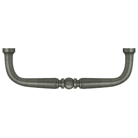 Deltana Wire Pull, Traditional, 3-1/2" Antique Nickel PCT350U15A