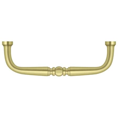 Deltana Wire Pull, Traditional, 4" Bright Brass PCT400U3