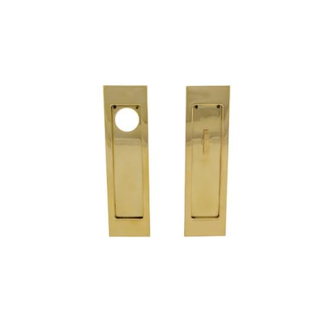 Baldwin Keyed Entry Sliding Door Locks Unlacquered Brass PD005.031.ENTR