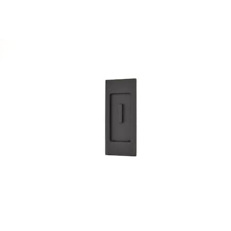 Baldwin Small Santa Monica Satin Black Sliding Door Locks Satin Black PD006.190.KT