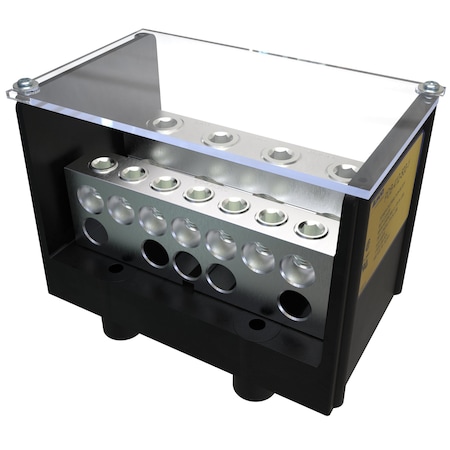 Ilsco Power Distribution Block, Line Conductor PDB-412-500-1-EC