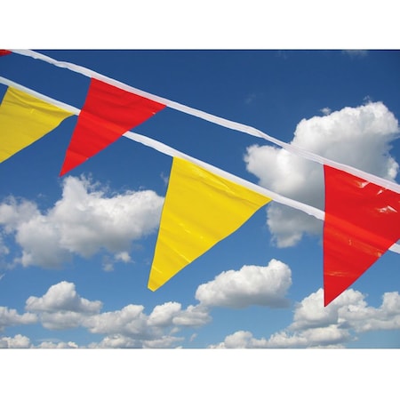 Nmc Pennant Flags, Red, 9x12 PF2R