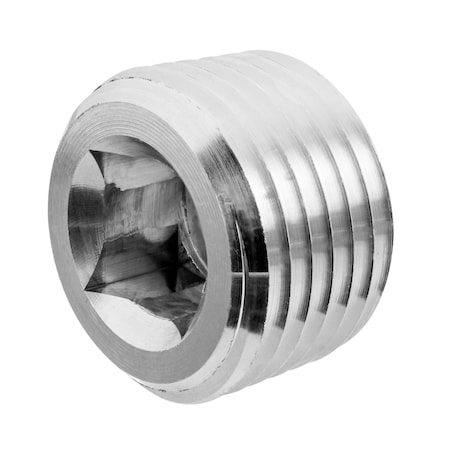 ZORO SELECT Square Socket Plug, Aluminum, 1 1/2", MNPT ZUSA-PF-9573