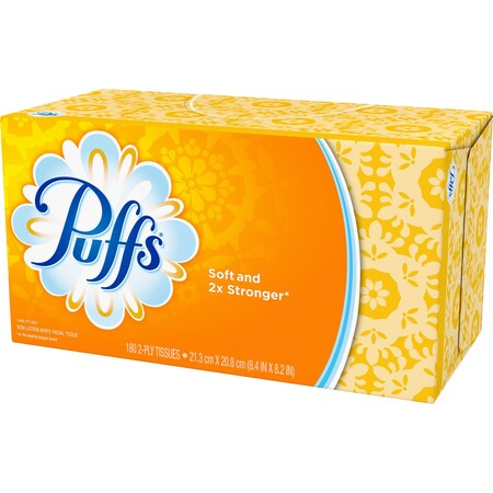Puffs 2 Ply Facial Tissue, 180 Sheets 87611BX