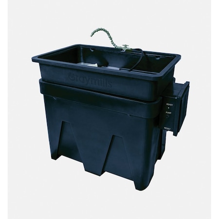 Graymills Parts Washer, Aqueous, 30 gal., Cap 200 lb. PH922-A