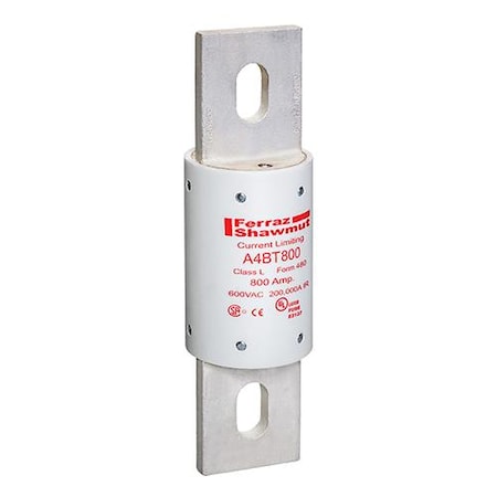 Mersen UL Class Fuse, L Class, A4BT Series, Time-Delay, 800A, 600V AC A4BT800