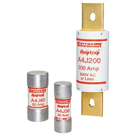 Mersen UL Class Fuse, A4J Series, 225A, Fast-Acting, 600V AC, Blade A4J225
