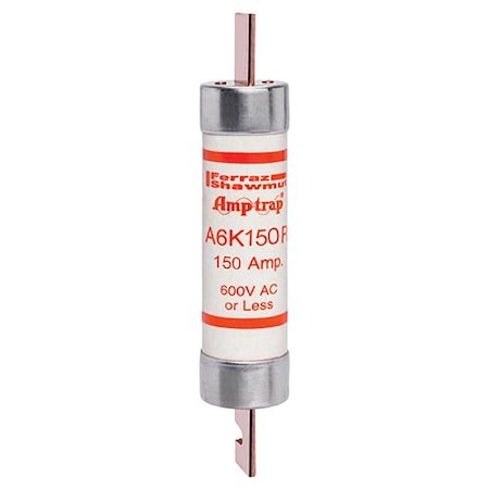 Mersen UL Class Fuse, RK1 Class, A6K-R Series, Fast-Acting, 150A, 600V AC A6K150R