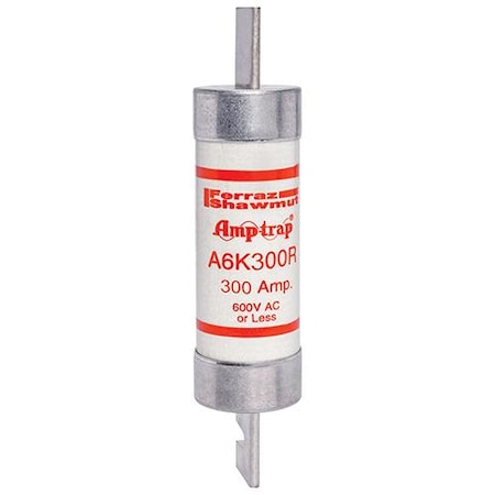 Mersen UL Class Fuse, RK1 Class, A6K-R Series, Fast-Acting, 300A, 600V AC A6K300R