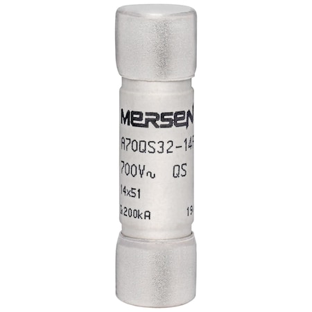 Mersen Semiconductor Fuse, A70QS-14F Series, 32A, Fast-Acting, 690V AC, Cylindrical A70QS32-14F