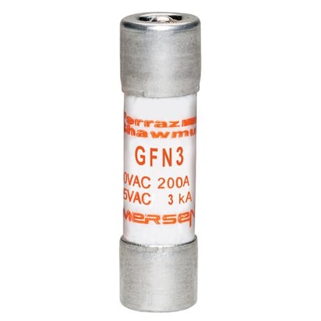 Mersen Midget Fuse, GFN Series, Time-Delay, 3A, 250V AC, Indicating GFN3